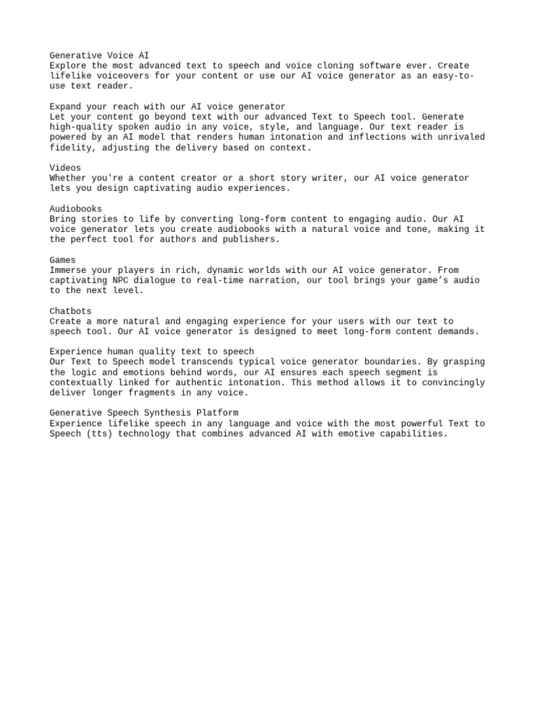 Generative Voice AI | PDF