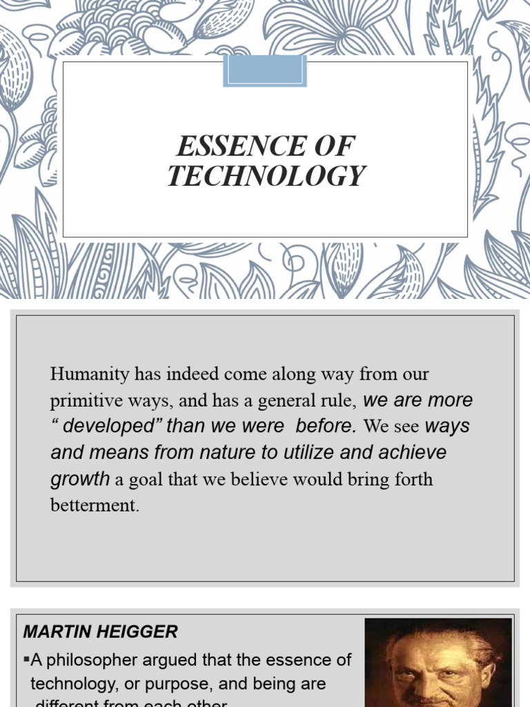 Essence of Technology PDF