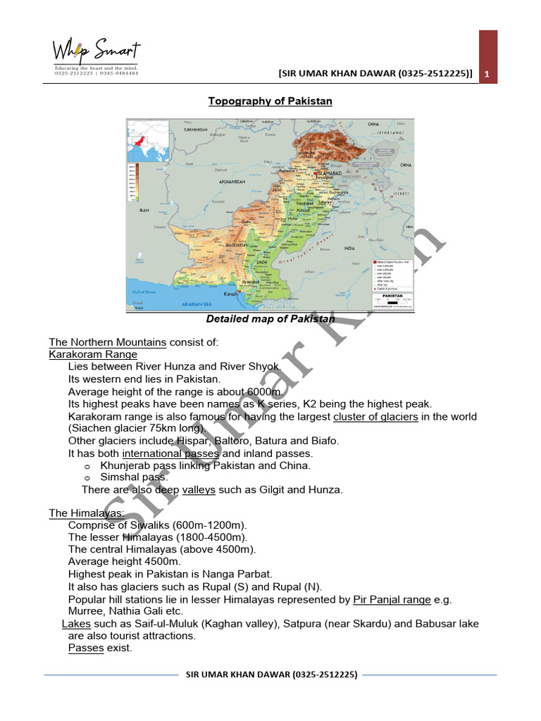 Topography Final Updated Notes Pdf