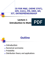 Inroduction To Statistics