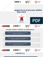 El Árbitro de Emergencia en El Proceso Arbitral SNA-OSCE