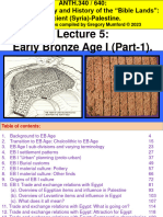 Anth 340 PPT Lecture 5 EB I Syria Palest