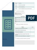 Student Self Assessment