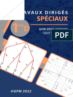 MATHS GPM E5 TRAVAUX DIRIGES SPECIAUX 1ière D 2022