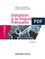 Initiation Ã La Linguistique Franã Aise - 3e Ã©d. - Sandrine Zufferey, Jacques Moe
