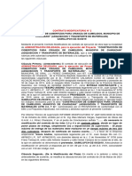 Addenda Contrato Modificatorio #2 Cobertizos Juan Tito Ultimo Dif