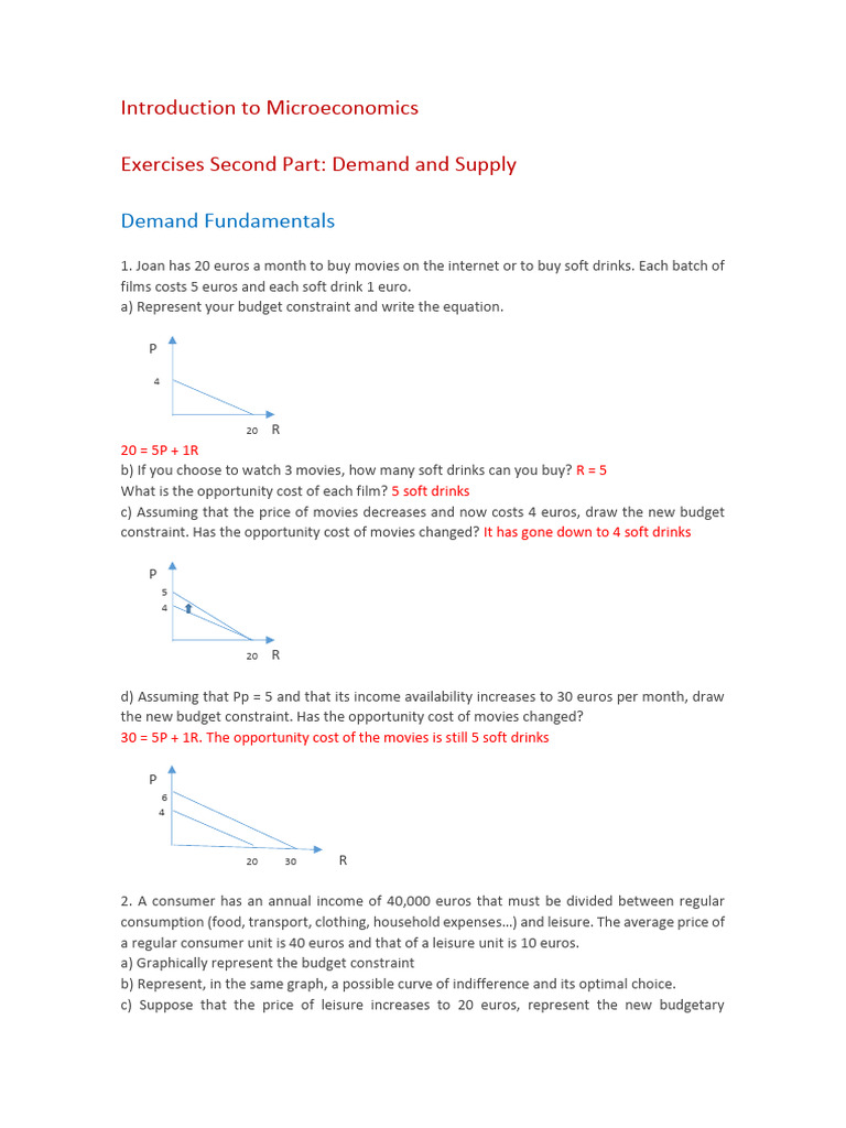 Solution Exercises 2nd Part | PDF