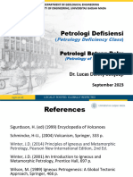 S2 2023 - Petrologi Defisiensi - IgneousRocksPetrology - LDS