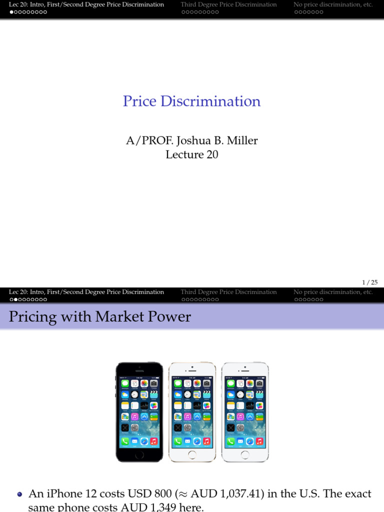 Price Discrimination Explained: Types & Examples | PDF