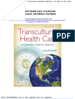 2013 Transcultural Health Care A Culturally Competent Approach 4th Edition Test Bank