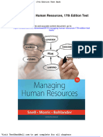 2015 Managing Human Resources 17th Edition Test Bank