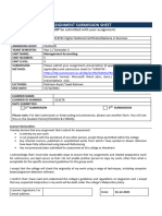 Assessment Submission Sheet - Unit 5 - Attempt 1 Copie