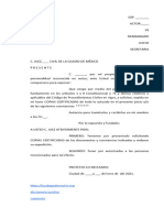 Escrito de Copias Certificadas para Asunto Civil CDMX