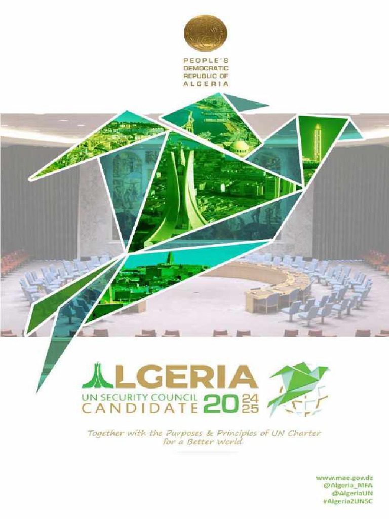 Algeria UN Security Council Candidate 2024 2025 | PDF