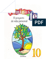 10 Grado Caminos de Fe El Proyecto de Vida Personal Microcentro 2023