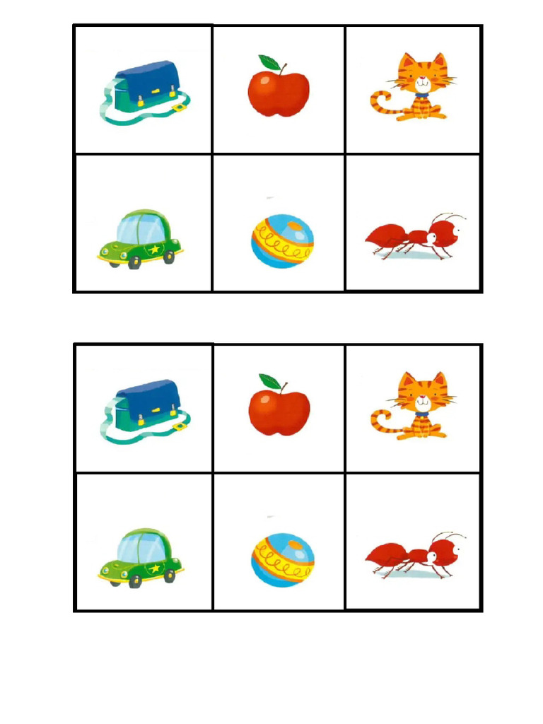 Matching Game Abc Words | PDF