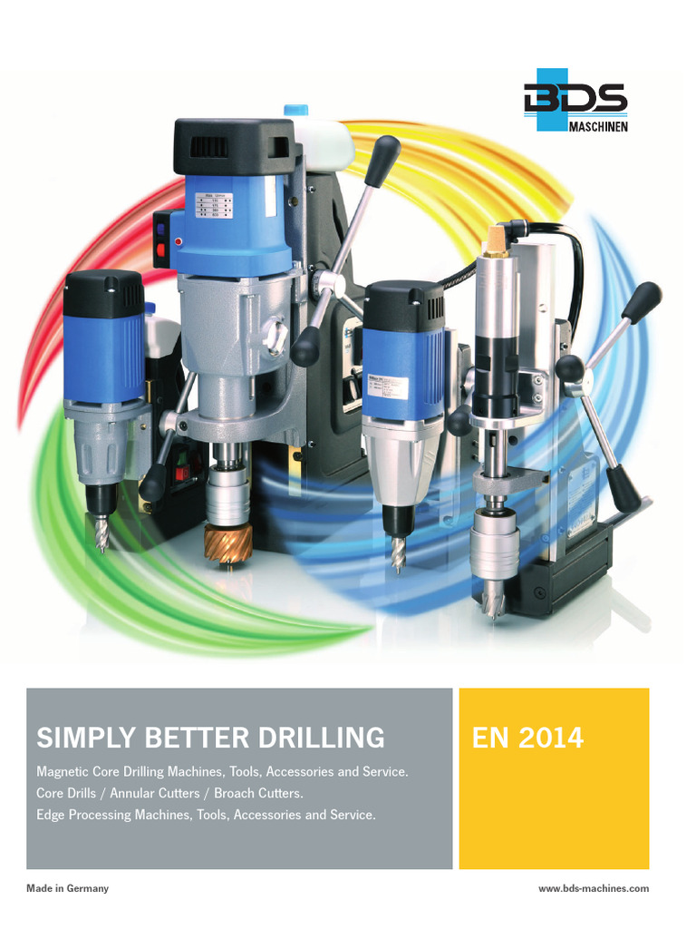 BDS Magnetic Core Drilling Solutions | PDF | Drill | Electric Motor