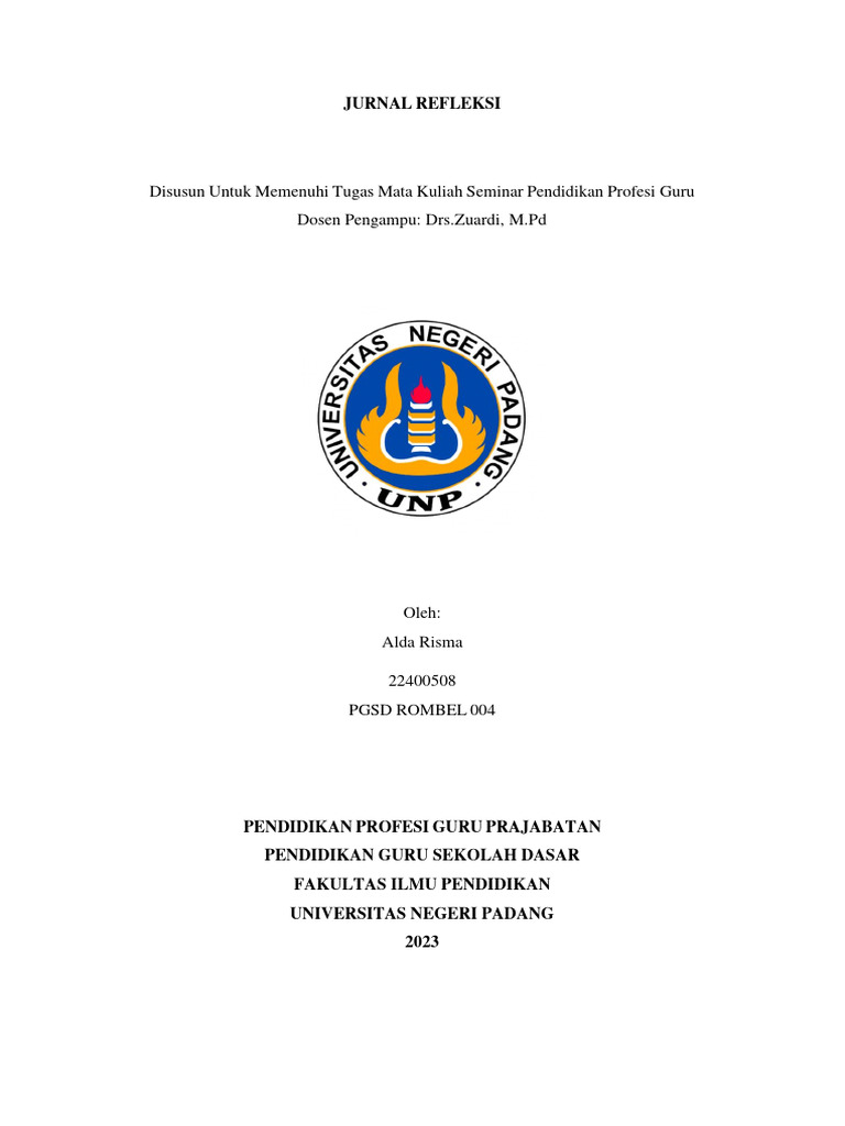 Jurnal Refleksi Alda Risma Pembelajaran Berdiferensiasi Topik 3 PDF