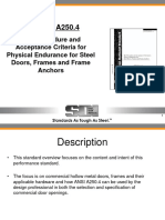 Ansi-Sdi A250.4 Overview