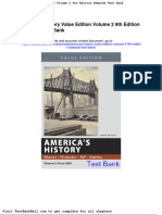 Americas History Value Edition Volume 2 9th Edition Edwards Test Bank