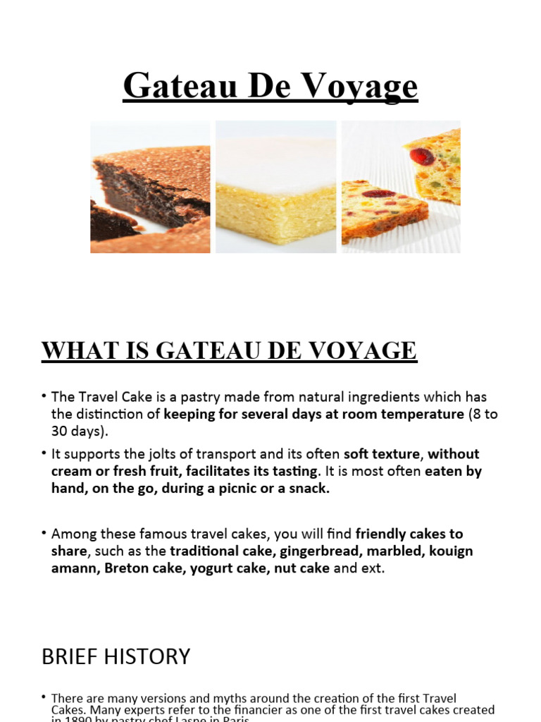 Gateau de Voyage | PDF