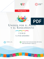 Programa Foro Unidos Por El Agua y Saneamiento