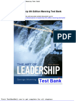Art of Leadership 5th Edition Manning Test Bank