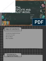Digital Certifcate and PK Trust Model: Presented By: Abhishek Sagar Manav Gaurav
