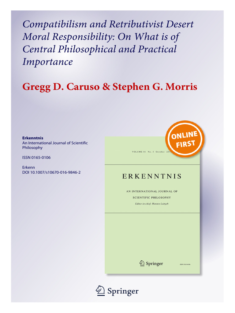 Responsibility and Desert