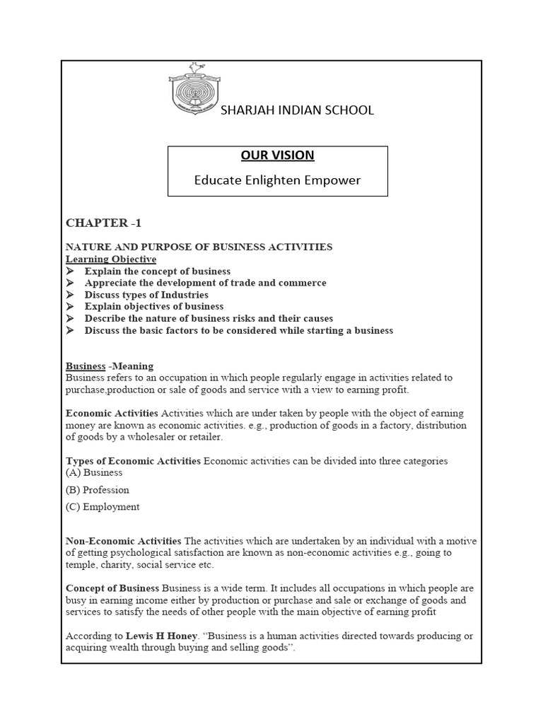 BST - Ch-1 Notes | PDF