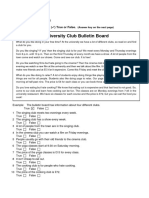 RC_University Club Bulletin Board