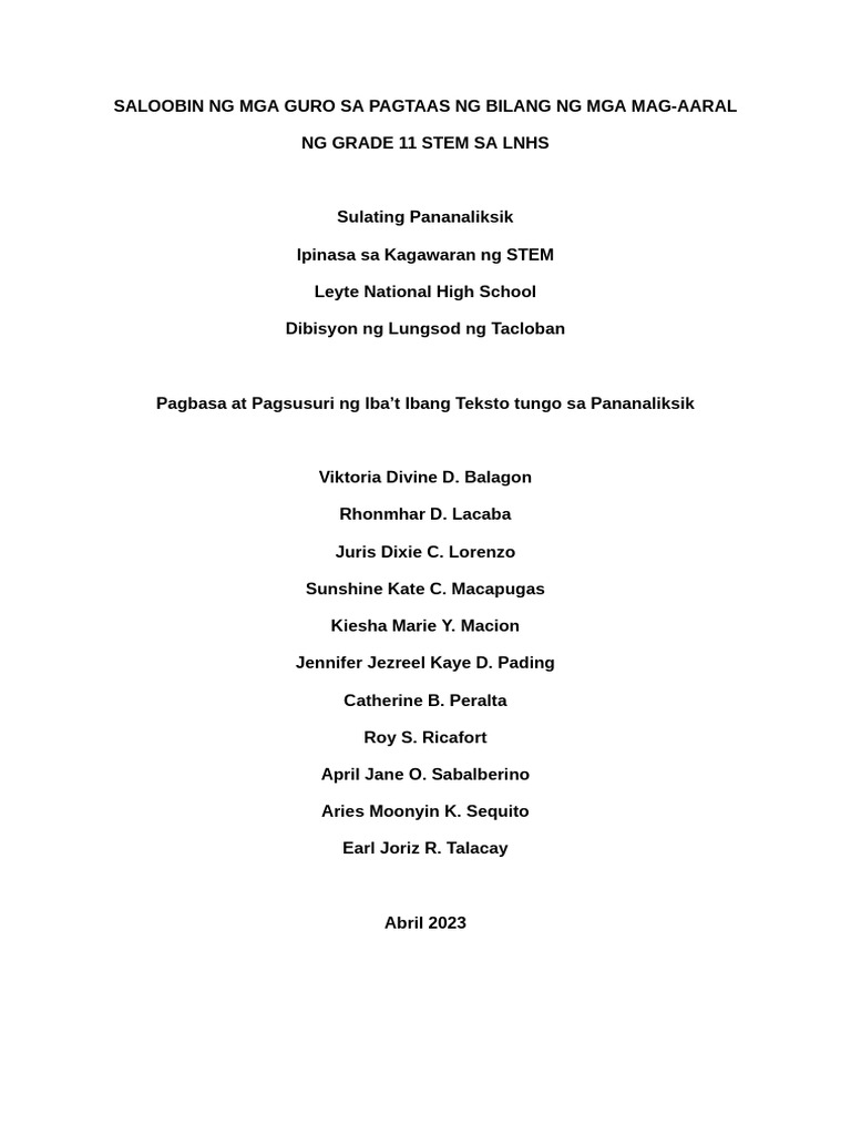 sulating-pananaliksik-pdf