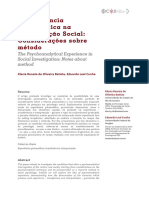 Batista e Cunha - experiencia psicanalitica e social