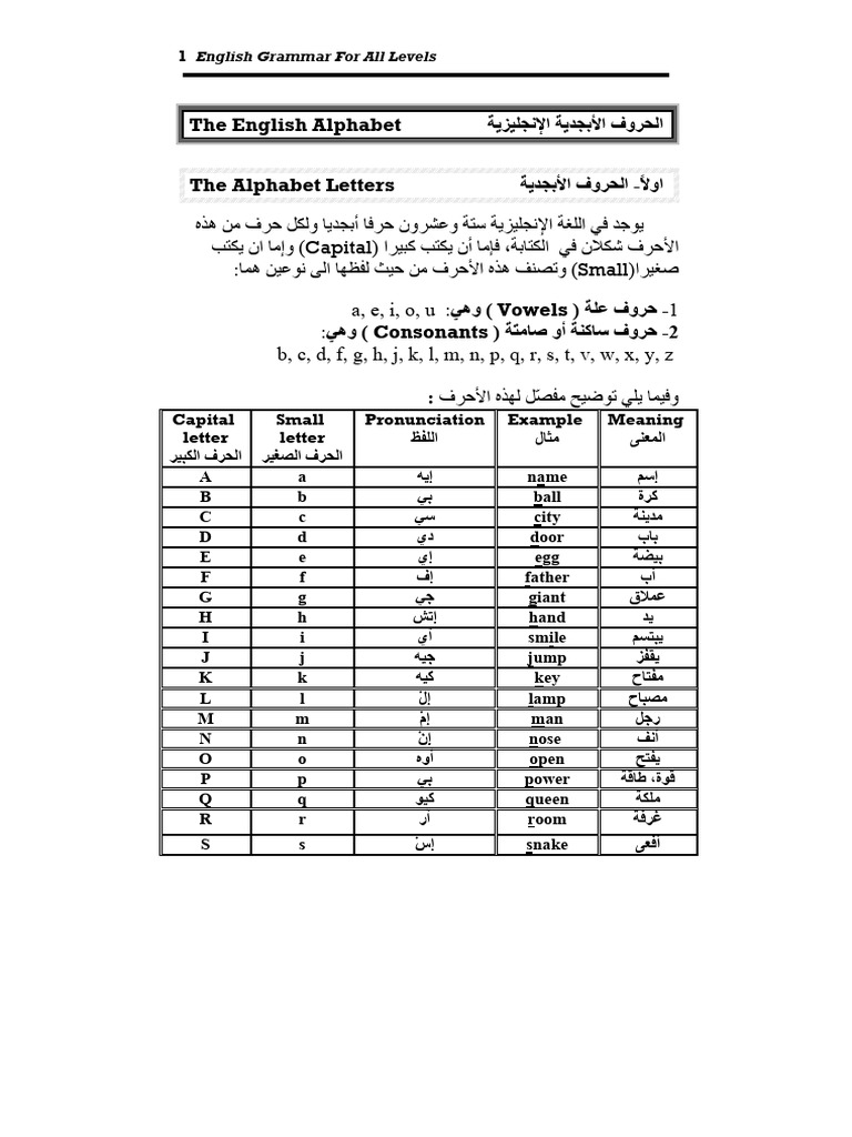 English Grammar For All Levels Pdf