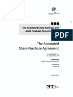 The Annotated SharePurchase Agreement