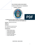 Elaboración de Cápsulas para La Eliminación de Cálculos Renales