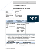 Sesion de aprendizaje N °6 - 4to grado San Atonio de Padua