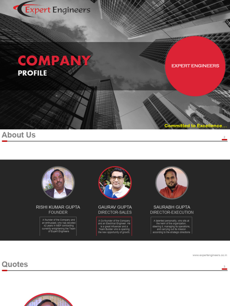 Expert Engineers Complete Profile | PDF
