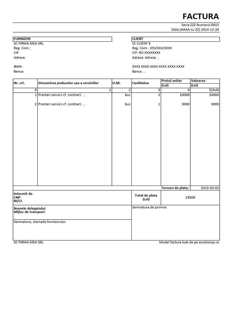 Program Facturare Excel v2 Fara TVA | PDF