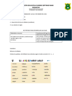 Actividad para El Viernes 5 de Marzo 2021