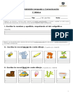 1 - Prueba de Admisión 1 Básico Lenguaje - 2023-2024