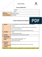 Plantilla de Reemplazo 4to Medio A