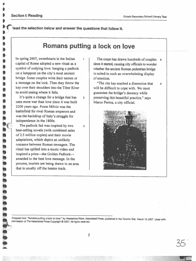 Romans put a lock on love pdf
