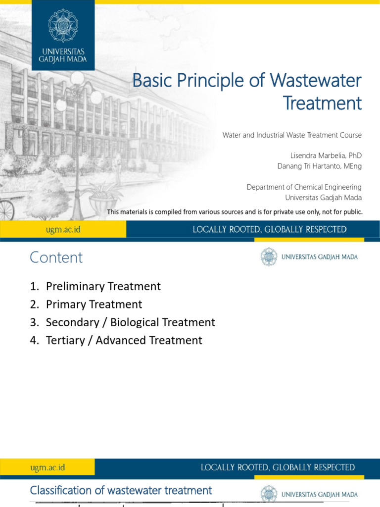 2. Basic Principle of Wastewater Treatment 2022 PDF