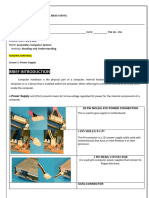 Activity Sheet 4.1 - Assemble Computer System