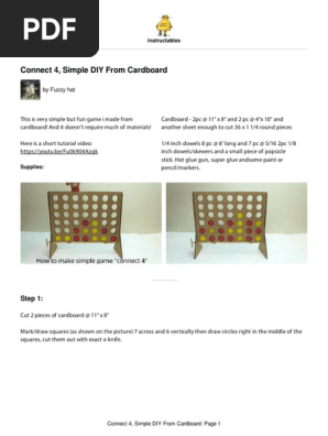 Connect 4 Simple DIY From Cardboard