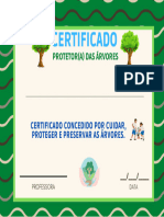 Certificado Dia Da Árvore