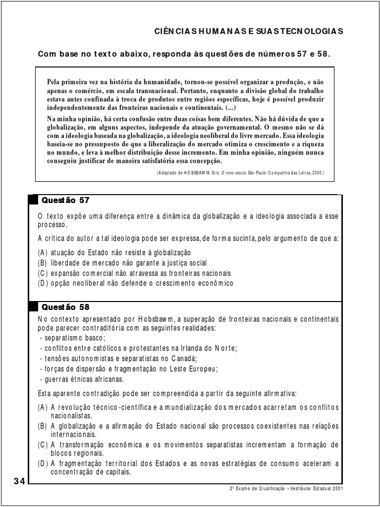 Ciências Humanas e suas Tecnologias | PDF