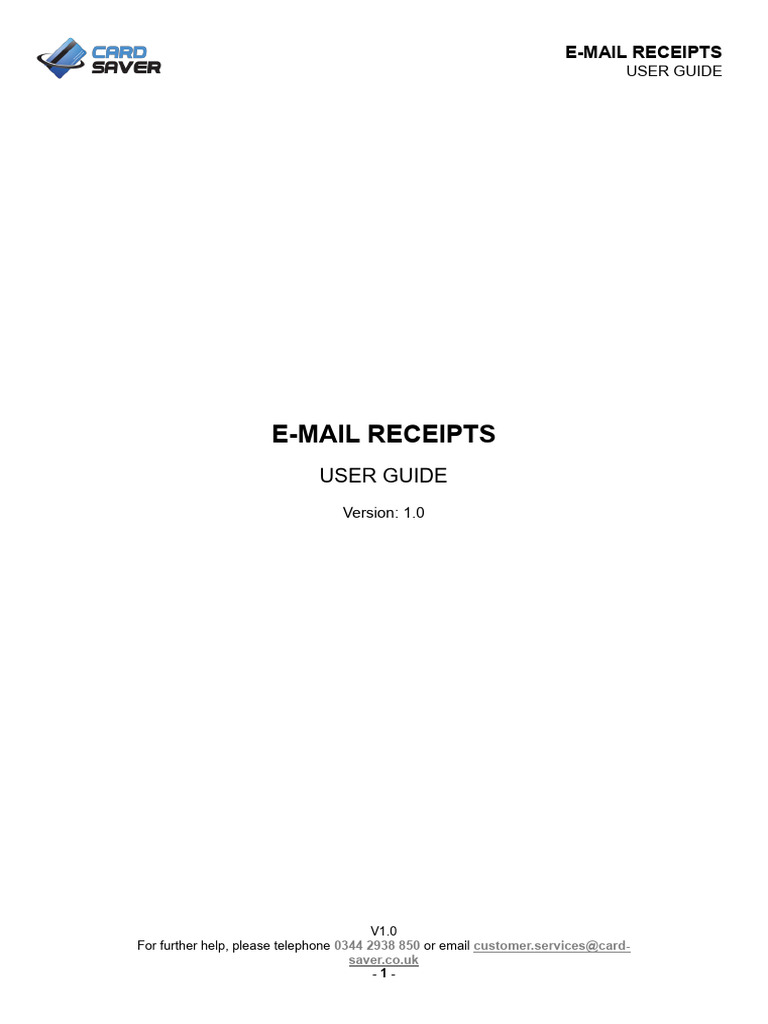 Virtual Terminal Email Receipts PDF