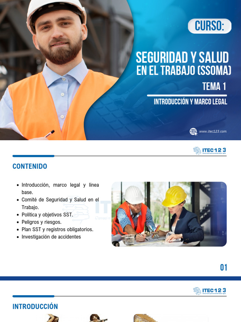 Curso de Seguridad y Salud en el Trabajo | PDF | Seguridad y salud ...